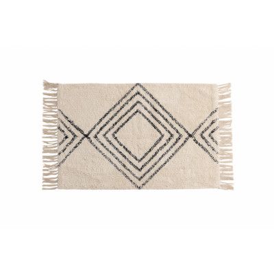 VENTURE DESIGN Love Matta Love Bomull - 50*80- -Rektangulär-Vit/Svart