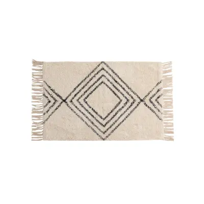 VENTURE DESIGN Love Matta Love Bomull - 50*80- -Rektangulär-Vit/Svart