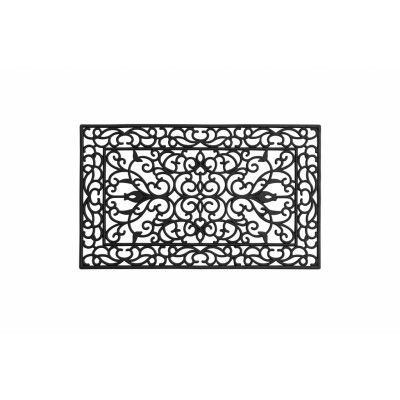 VENTURE DESIGN Mats Heltäckningsmatta Mattor Gummi - 45*75- -Rektangulär-Svart