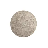 VENTURE DESIGN Melle Matta Melle Mikropolyester - 200*200- -Rund-Ivory Beige