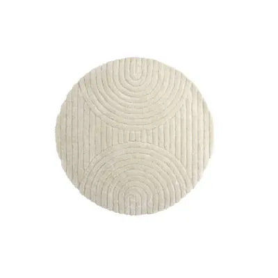 VENTURE DESIGN Niklas Matta Niklas Polyester - 200*200- -Rund-Vit