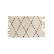 VENTURE DESIGN Thelma Matta Thelma Bomull - 50*80- -Rektangulär-Vit/Svart