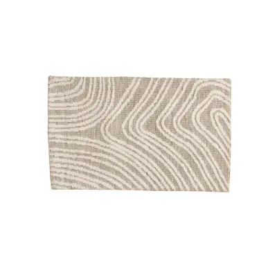 VENTURE DESIGN Vera Matta Vera Mikropolyester - 50*80- -Rektangulär- Elfenbensbeige