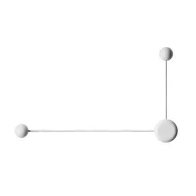 Vibia - Pin LED-vägglampa, 2 lampor, vit