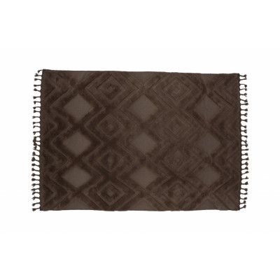 VIND COLLECTION Dahliawool matta, rektangulär - brun nougatull (230x160)