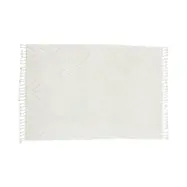 VIND COLLECTION Dahliawool matta, rektangulär - vit ull (230x160)