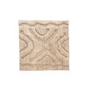 VIND COLLECTION Trondheim x Josefin Lustig matta, fyrkantig - beige ull (400x400)