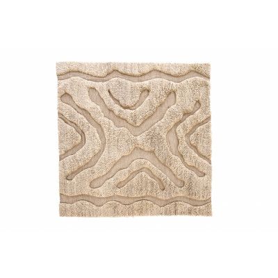VIND COLLECTION Trondheim x Josefin Lustig matta, fyrkantig - beige ull (400x400)