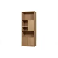 VTWONEN Modulärtöverskåp, m. 3 tryck för attöppna dörrar och hyllor - naturlig matt ekfanér (77x40)