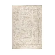 WHITE LABEL LIVING Cuzco matta, rektangulär - beige polyester (160x230)