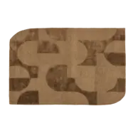 WOOOD Livo Matta Viskos/Ull Brun 170X240 Cm