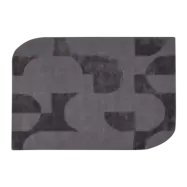 WOOOD Livo Matta Viskos/Ull Grå 170X240 Cm