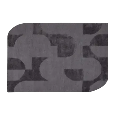 WOOOD Livo Matta Viskos/Ull Grå 170X240 Cm