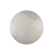 ZUIVER Bliss matta, m mönster, rund - gråblå ull (Ø240)