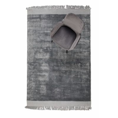 ZUIVER Blink matta, rektangulär - silverviskos (170x240)