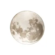 ZUIVER Moon utomhusmatta, med m&ouml;nster, rund - mjuk latte decolan