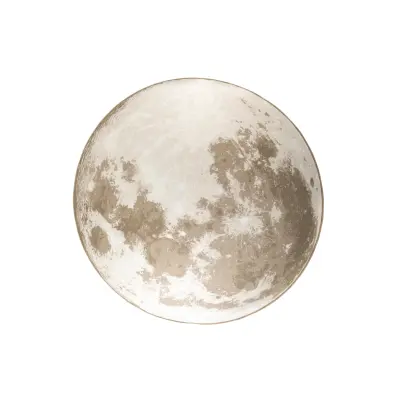 ZUIVER Moon utomhusmatta, med mönster, rund - mjuk latte decolan