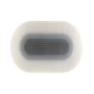 ZUIVER OS-matta, med mönster, oval - blå decolan (160x230)