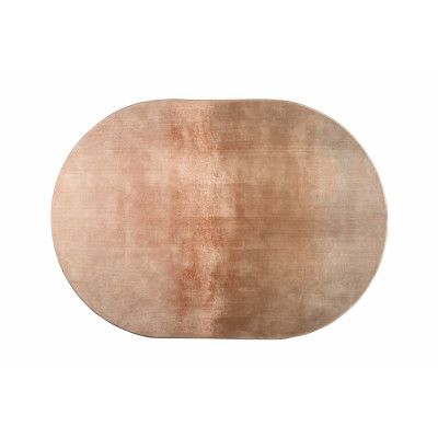 ZUIVER Sunset matta, oval - rosa polyester (160x230)