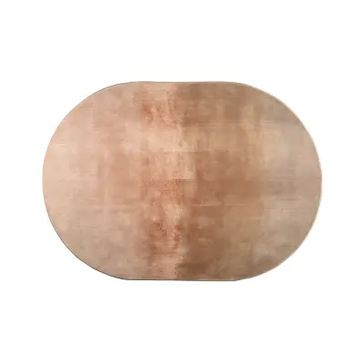 ZUIVER Sunset matta, oval - rosa polyester (160x230)