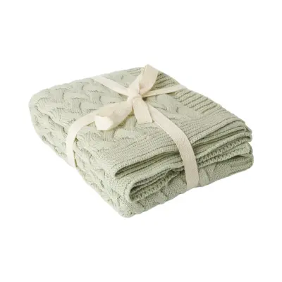 Barnpläd Sigrid 75x100 Ljusgrön