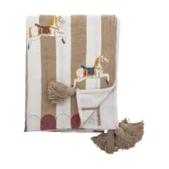 Bloomingville Merry-go-round filt 130x160 cm Beige-röd
