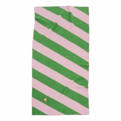 Pläd Minola 130x260 Rosa /Grön