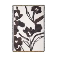 Ferm Living Cilla tapestry pläd 120x170 cm Off-white-Dark grape