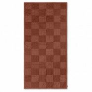ferm LIVING Duo quiltad filt 90x187 cm Red Brown Tonal