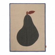 ferm LIVING Pear filt 80x110 cm Sand-mörkgrön