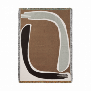 Ferm Living Pose Tapestry pläd 120x170 cm Coffee