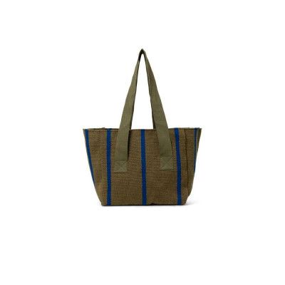 ferm LIVING - Yard Picnic Bag Olive/Bright Blue