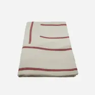 House Doctor - HDNula överkast, vitt/rött, 240 x 160 cm