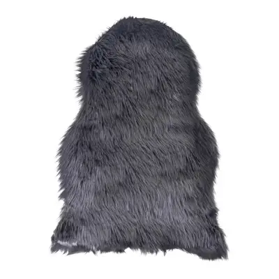 HOUSE NORDIC imiterad lammskinn - grå polyester (85x50)