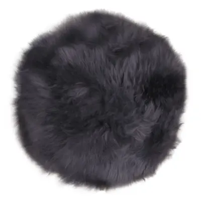 HOUSE NORDIC lammskinnskudde - grått,äkta nyzeeländskt skinn (ø 35)