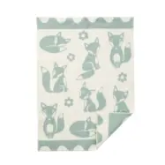 Barnpläd Fox Ljusblå