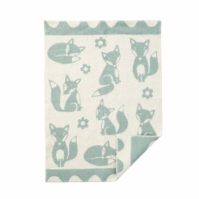 Barnpläd Fox Ljusblå