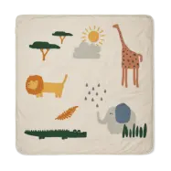 Liewood Glenn filt 110x110 cm Safari sandy mix