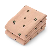 Liewood Lewis muslin filt 2-pack 65x65 cm Mini Berry-Pale tuscany