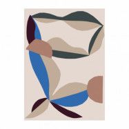Marimekko Berry filt 130x180 cm Cotton-red-electric-blue