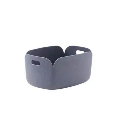 Förvaringsbox Restore Filt Blågrå