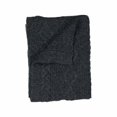 Ullpläd Diamond 100x180cm Grå