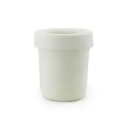 Normann Copenhagen - Papperskorg Hide, krämfärgad, höjd 36 cm –