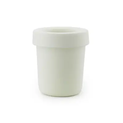 Normann Copenhagen - Papperskorg Hide, krämfärgad, höjd 36 cm –