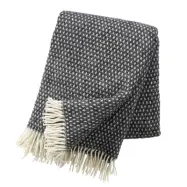 Pläd Knut mörkgrå