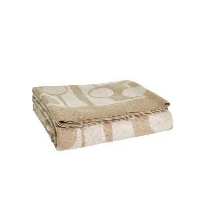 Pläd Markslöjd ILMA 150x250 cm Vit/Beige