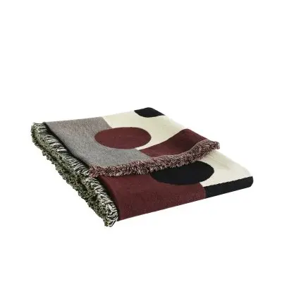 Pläd Markslöjd LIA 130x170 cm Röd Jaquard