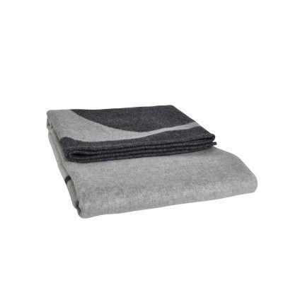 Pläd Markslöjd VÄRN 130x180cm Beige/Grå/Svart