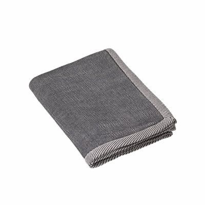 Pläd Ripple Throwblåsvart