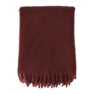 Scandi Living Dune mohair pläd  130x170 cm Plum